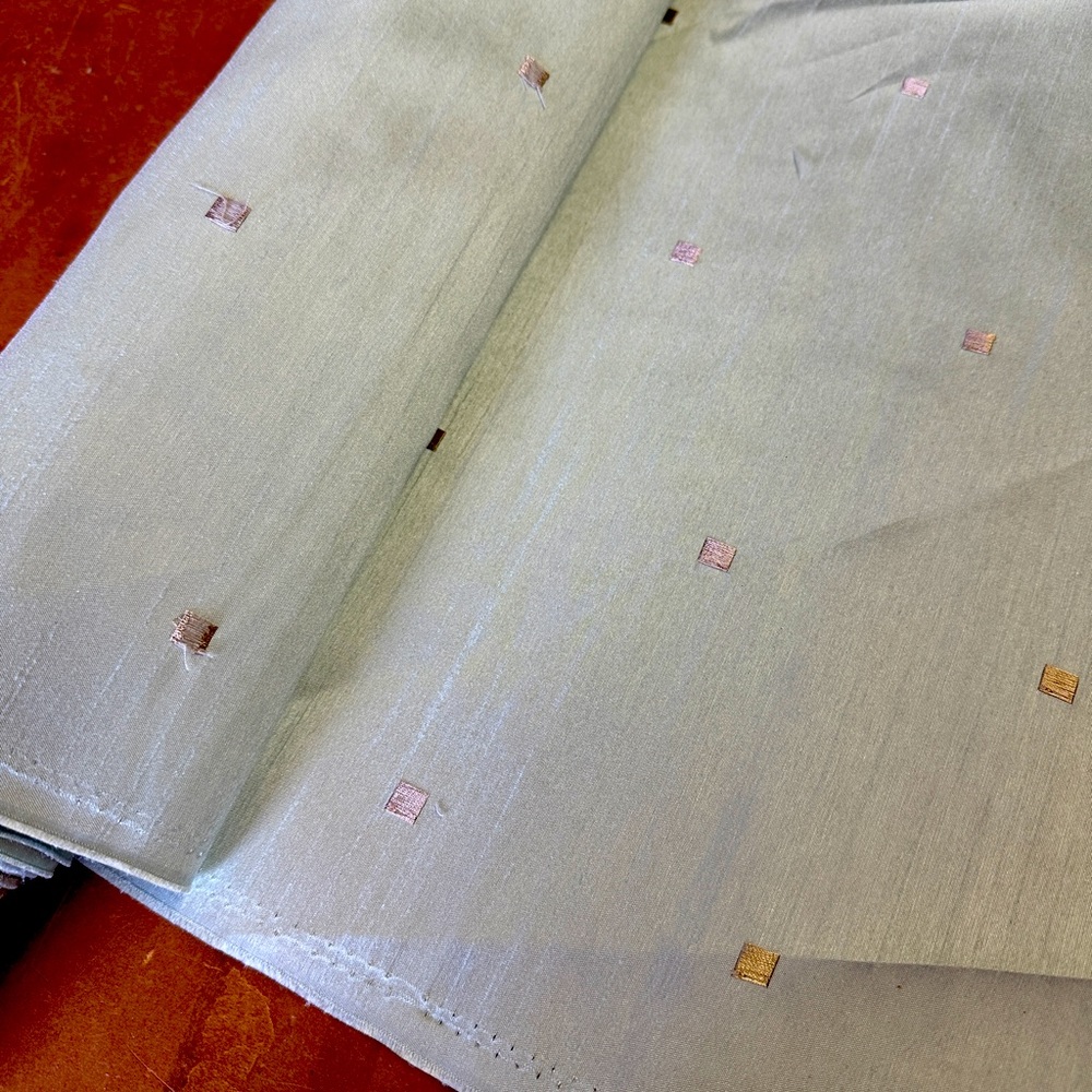 2 yds Seafoam faux silk